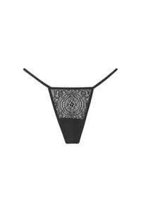 6qty NEW / VIVIAN THONG - BLACK