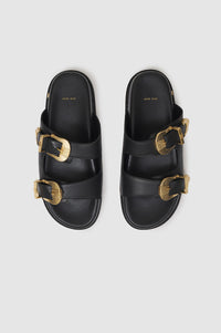 Sandales Waylon en cuir - Black