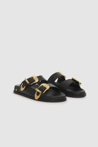 Sandales Waylon en cuir - Black
