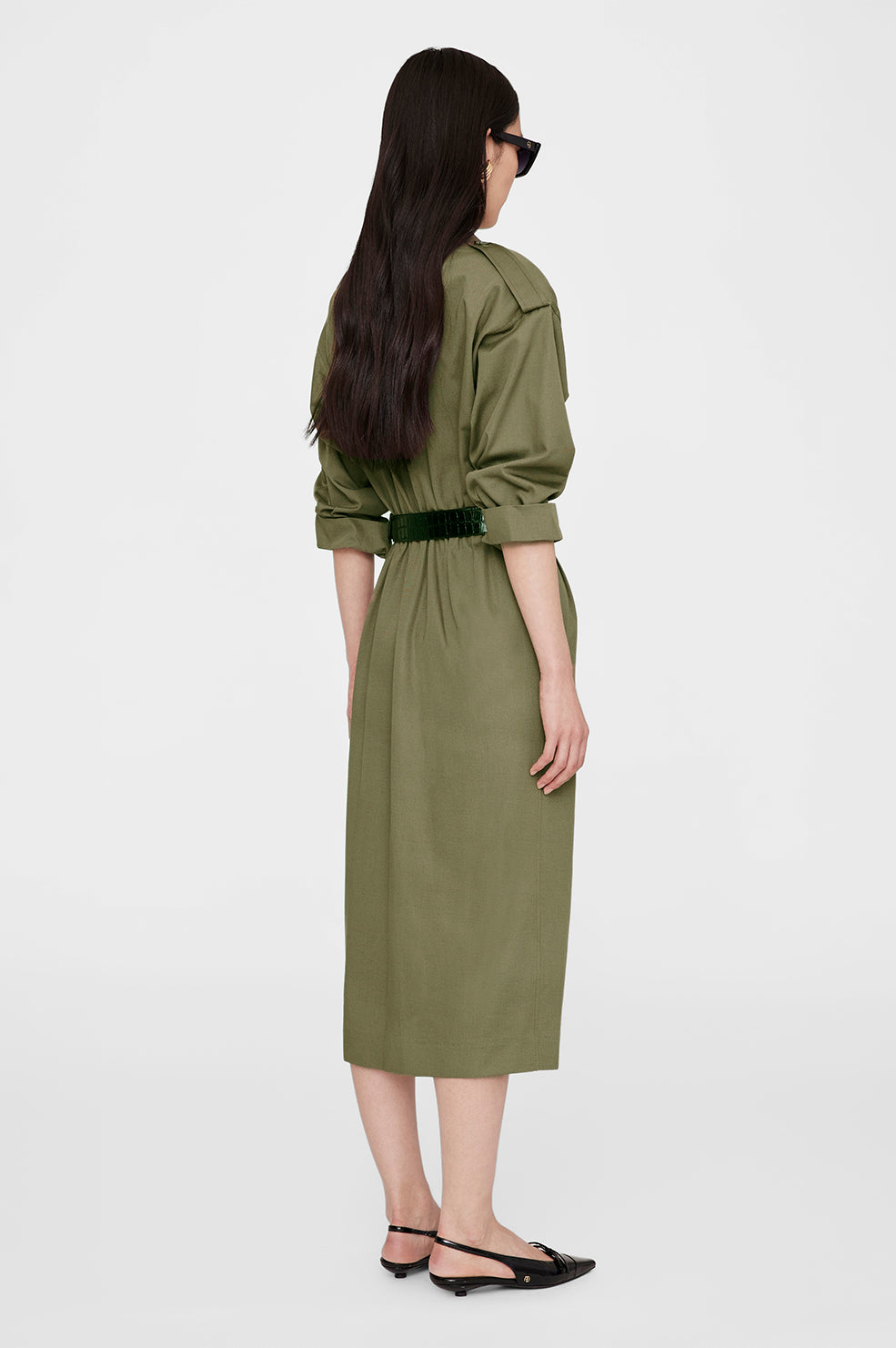 5qty NEW / ZELDA DRESS - OLIVE