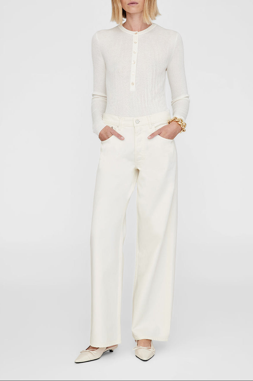 Slingback à talons Zoey en cuir - Ivory