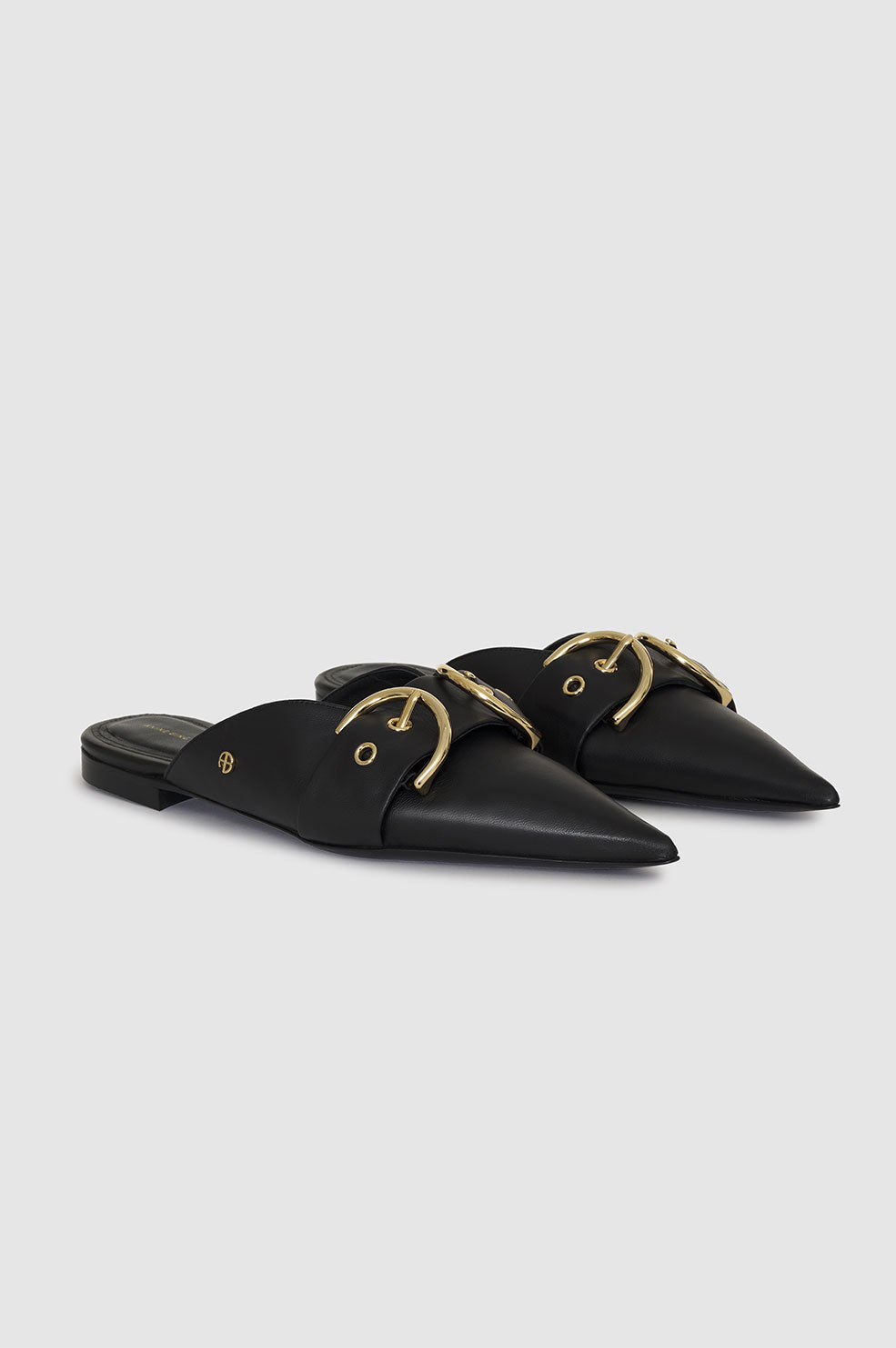 Mules Zoey en cuir - Black