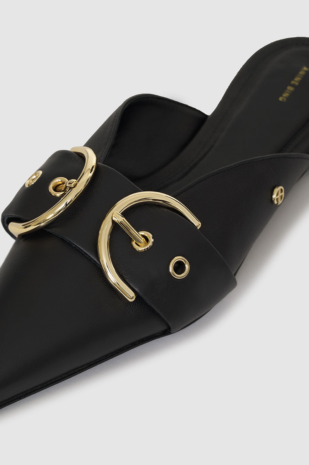 Mules Zoey en cuir - Black