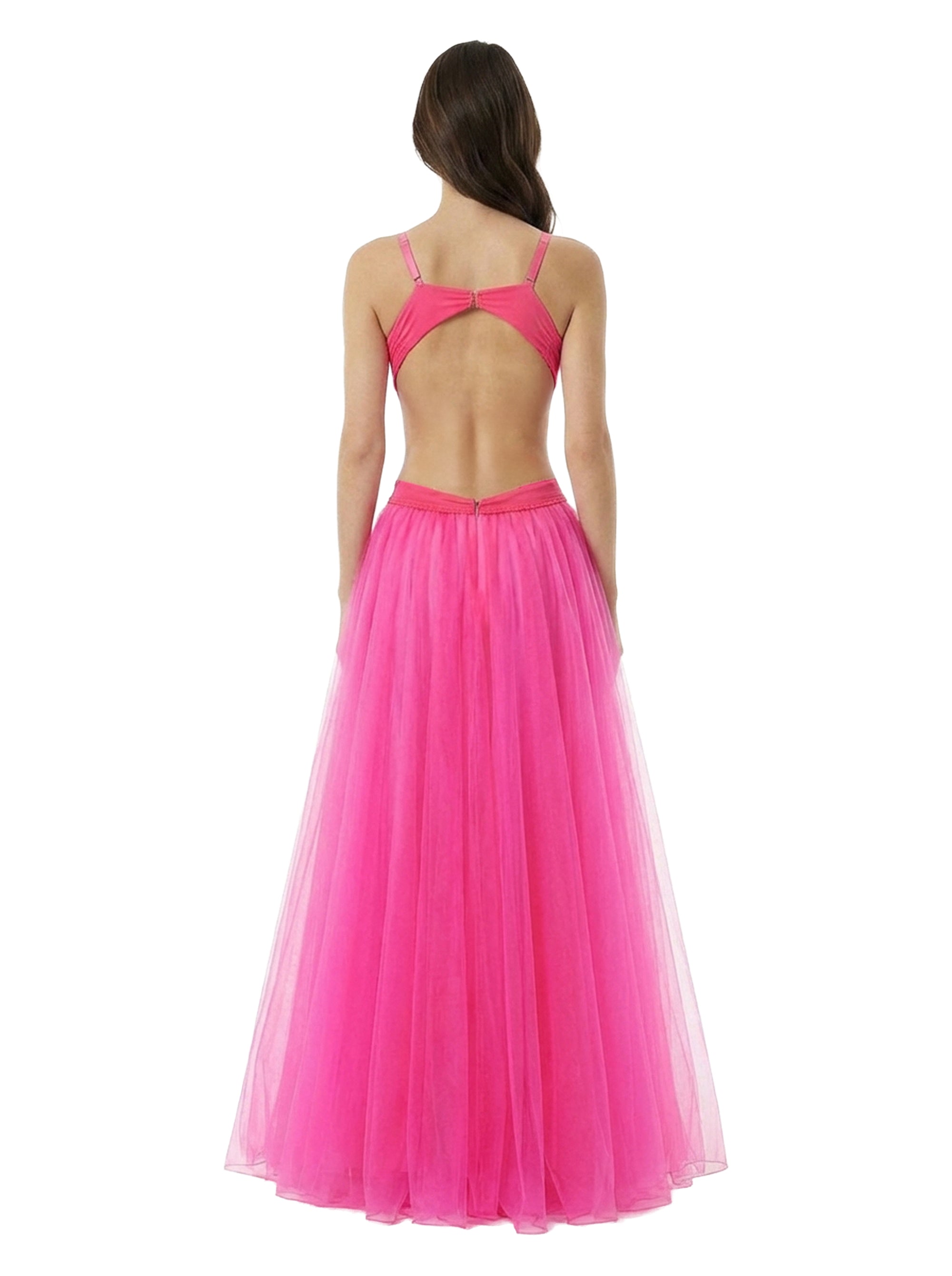 Robe à découpes en tulle - Multicolor