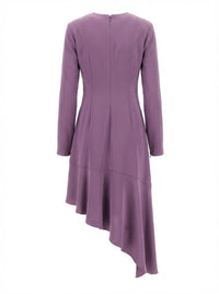 Robe asymétrique drapée - Candy Violet