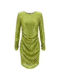Sequin draped short dress - Olive Oil