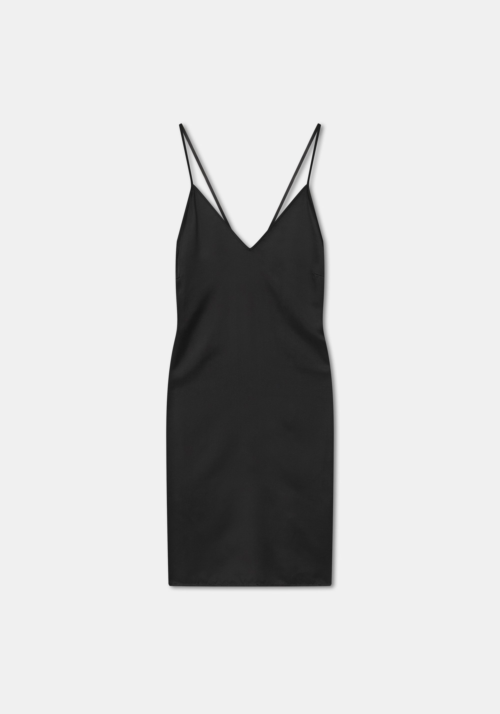 Robe Abaco en satin - Black