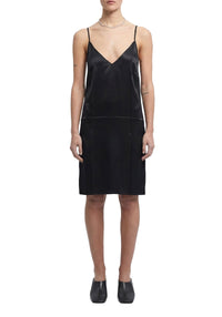 Robe Abaco en satin - Black