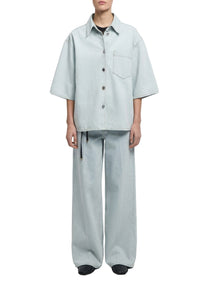 Chemise Abbott à manches courtes - Light Blue