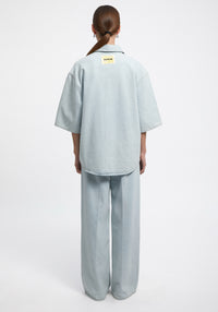 Chemise Abbott à manches courtes - Light Blue