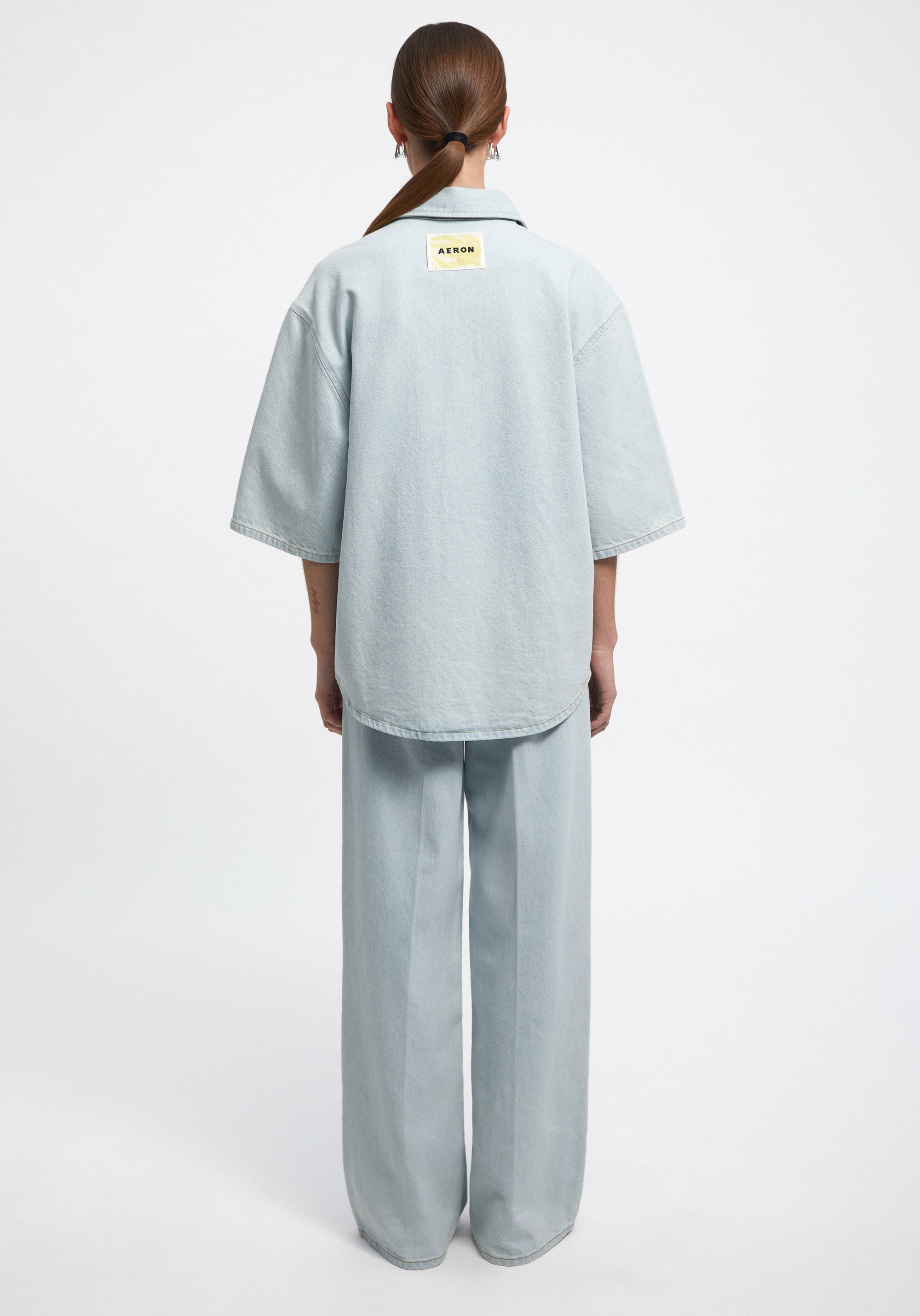 Chemise Abbott à manches courtes - Light Blue