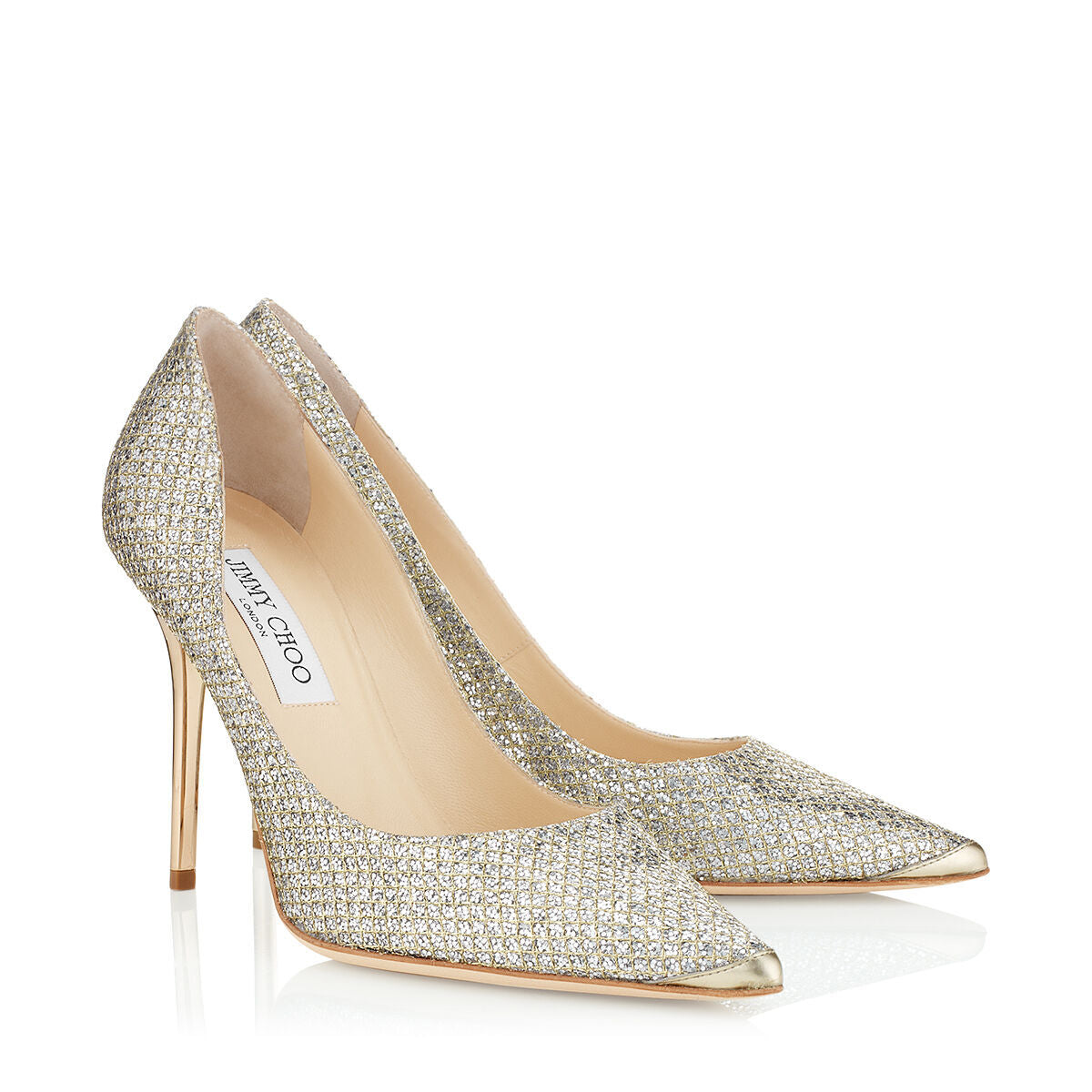 Abel 100 leather pumps - Champagne