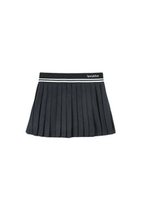 Jupe plissée en laine - Gray