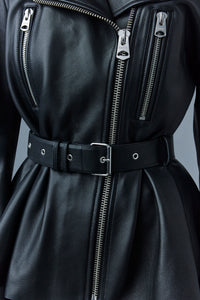 Veste perfecto Abigail en cuir - Black
