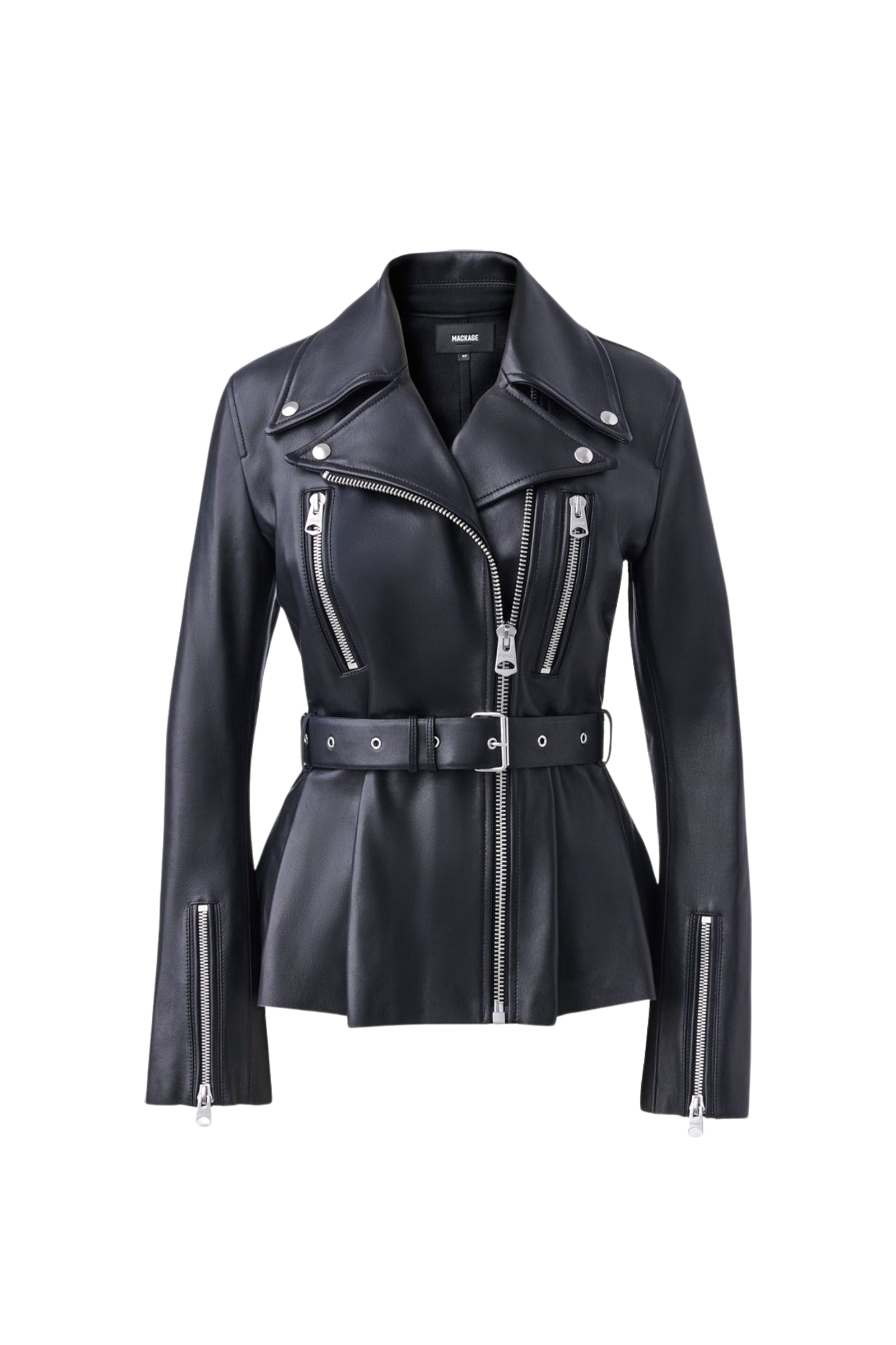 Veste perfecto Abigail en cuir - Black