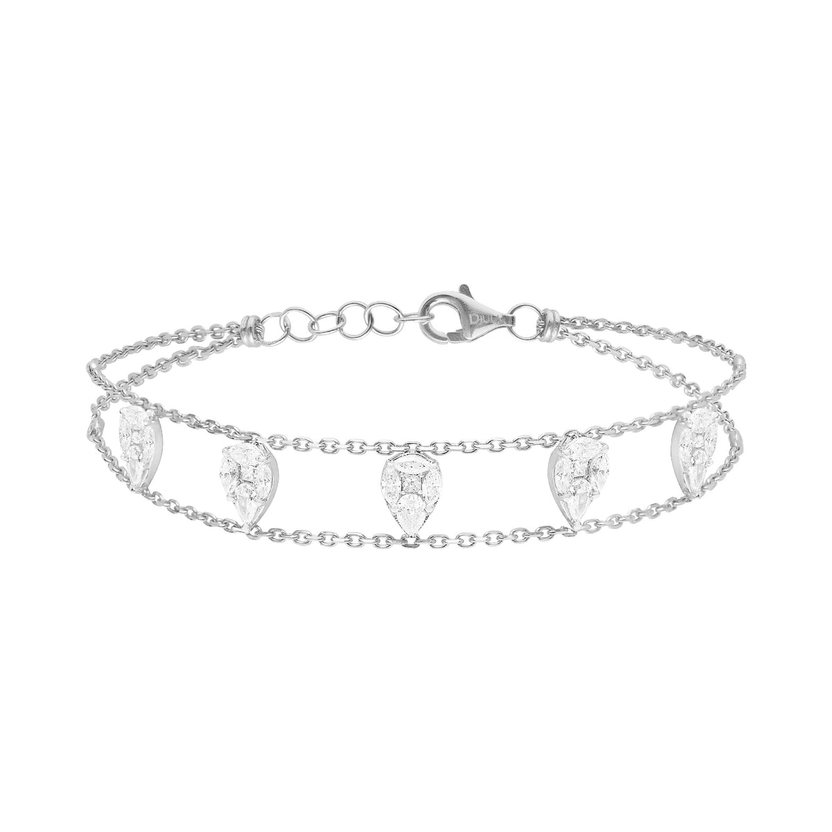 BRACELET  OR BLANC