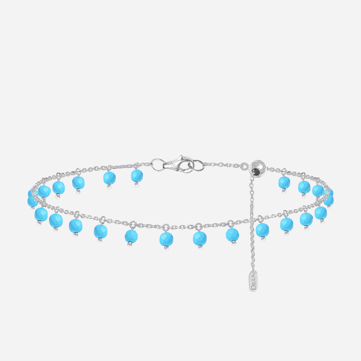 BRACELET TURQUOISE OR BLANC
