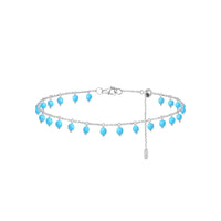 PrixTroca:220€_VentesTroca:0_QtyTroca:1_ST:0%_Bracelet en Or blanc 18K & Turquoise - Blanc