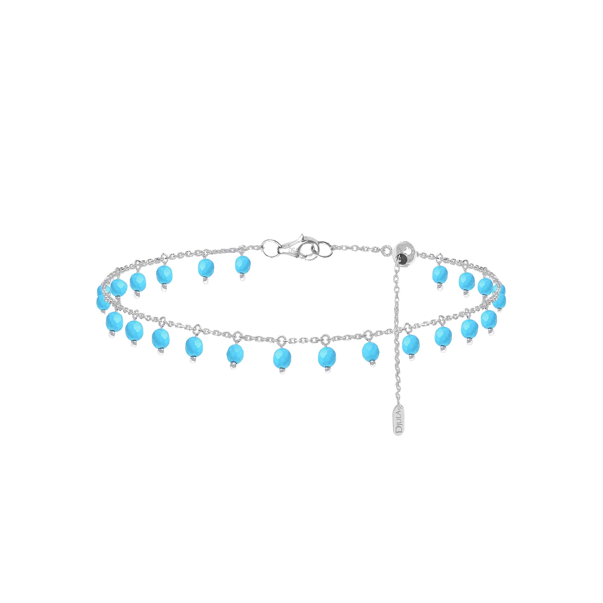 PrixTroca:220€_VentesTroca:0_QtyTroca:1_ST:0%_Bracelet en Or blanc 18K & Turquoise - Blanc