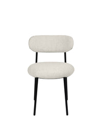 Chaise Maia en tweed - Sable