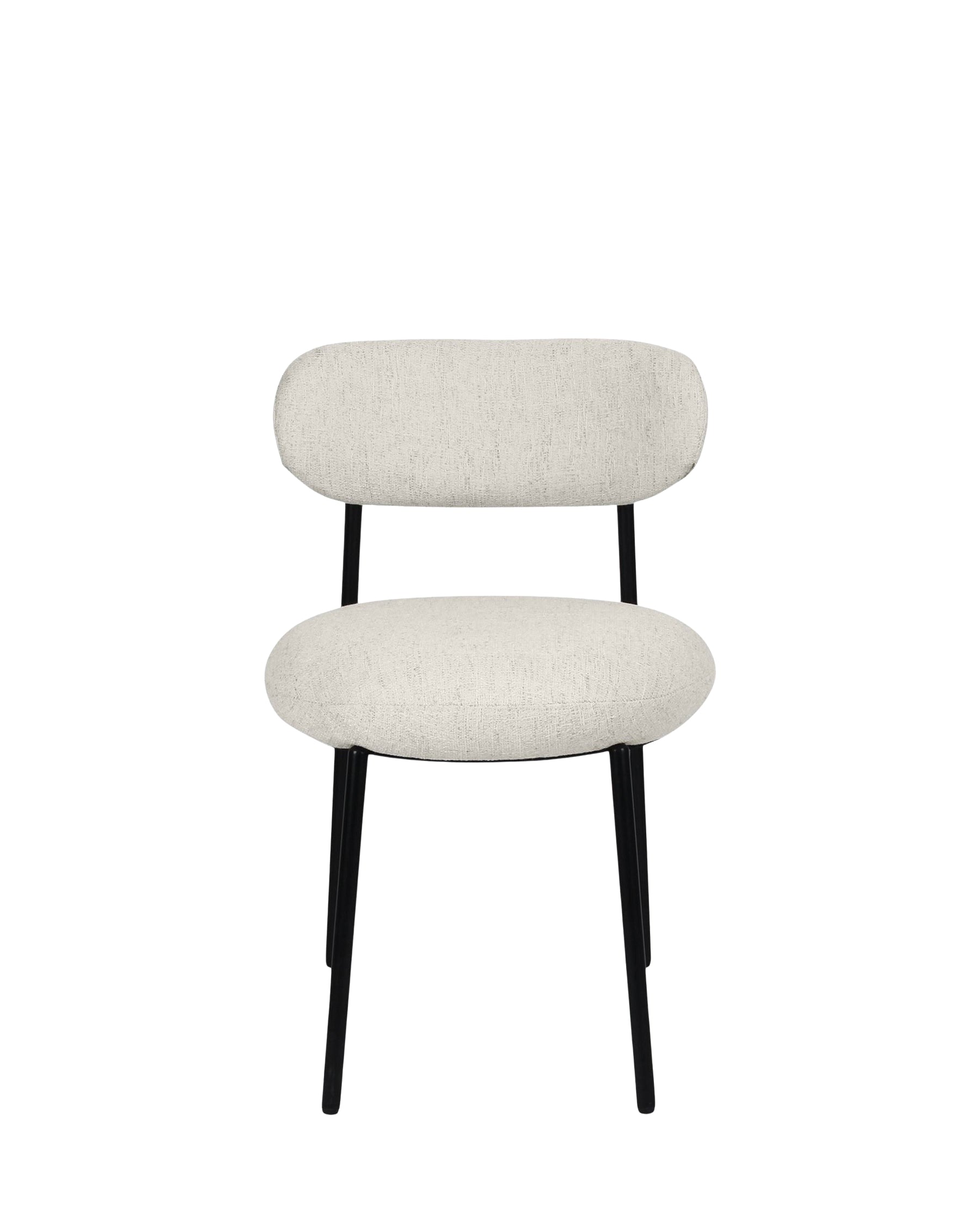 Chaise Maia en tweed - Sable