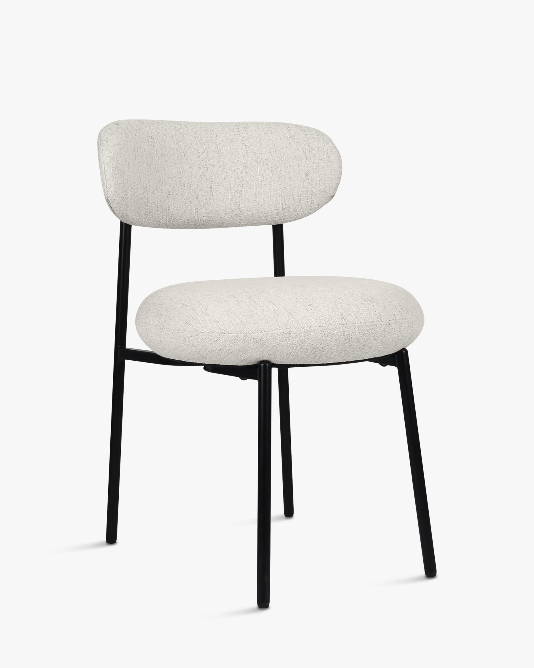 Chaise Maia en tweed - Sable