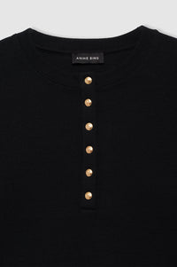 ALESSIA LONG SLEEVE TEE - BLACK