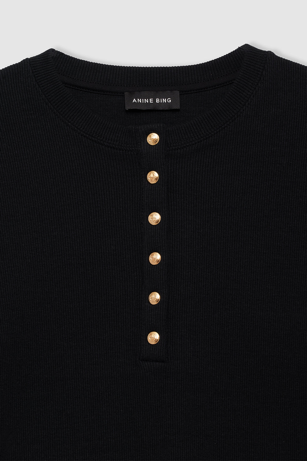 ALESSIA LONG SLEEVE TEE - BLACK