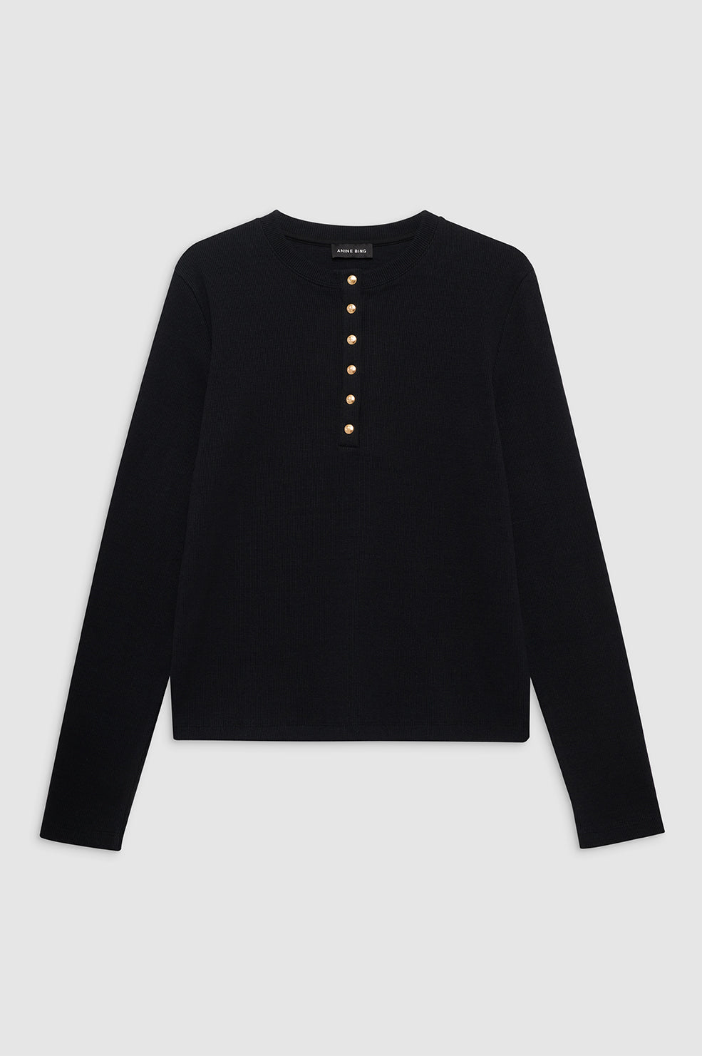 ALESSIA LONG SLEEVE TEE - BLACK