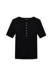 Alessia T-shirt - Black