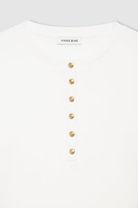 Alessia long-sleeved T-shirt - Ivory