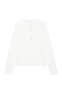 Alessia long-sleeved T-shirt - Ivory