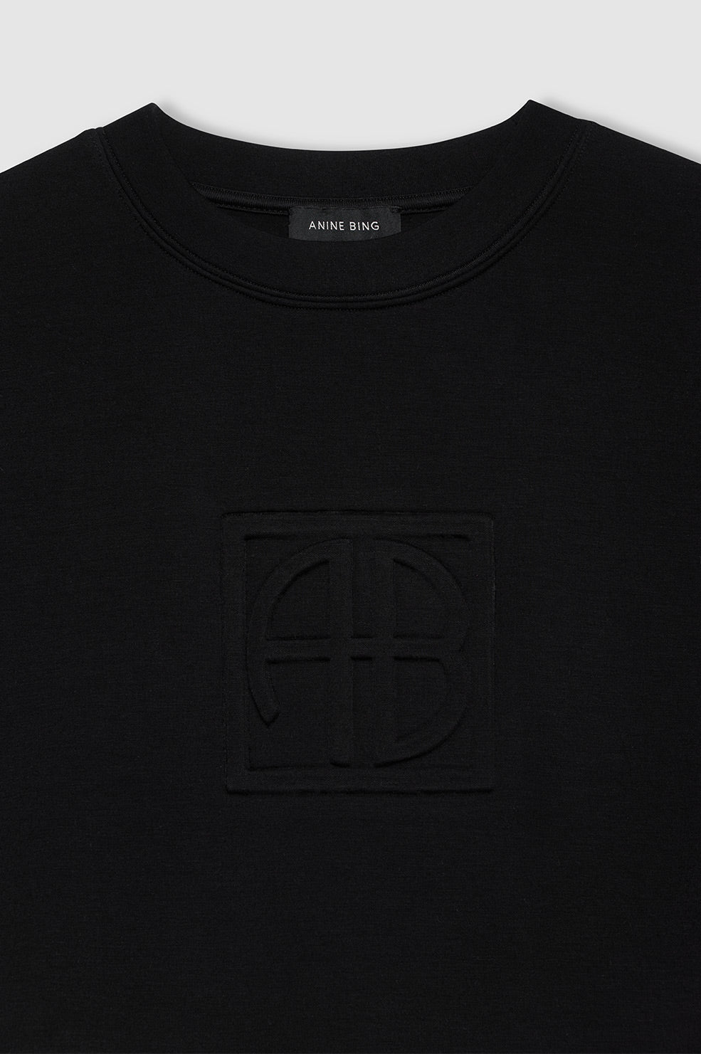 ALTO SWEATSHIRT FRAMED MONOGRAM - BLACK