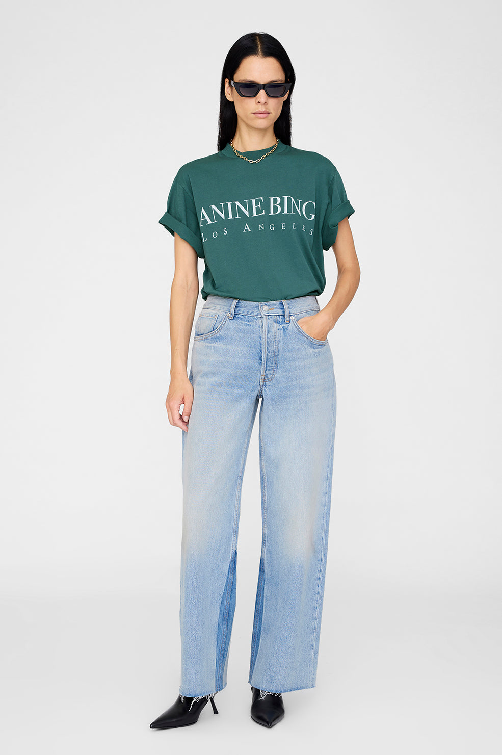 ASHTON TEE LOS ANGELES - DARK TEAL