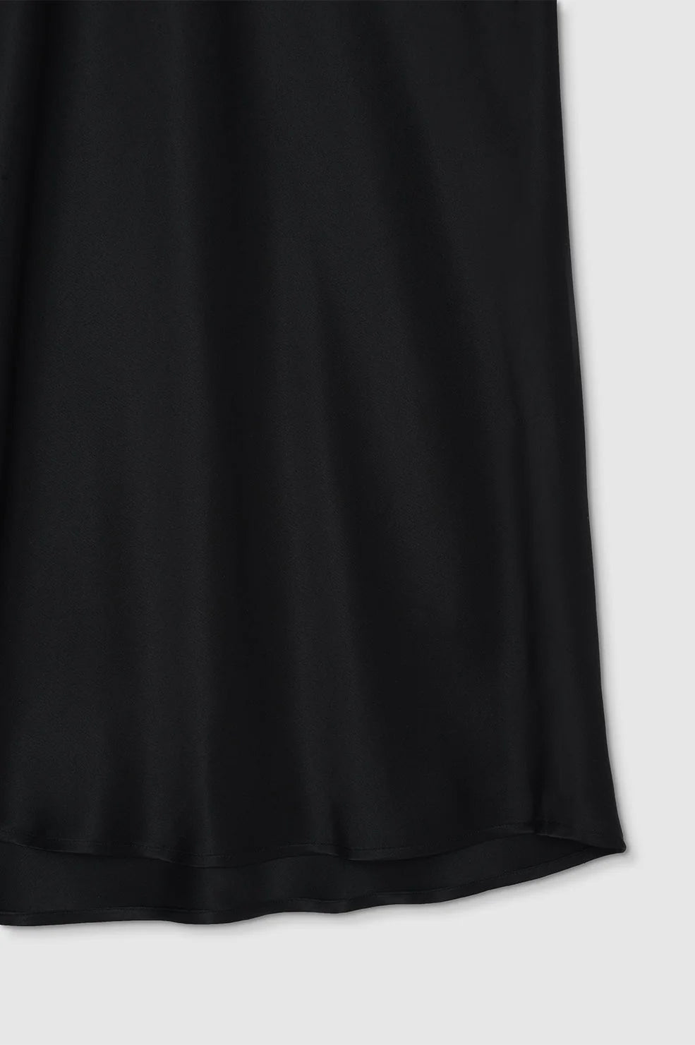 18qty NEW / BAR SILK MAXI SKIRT - BLACK