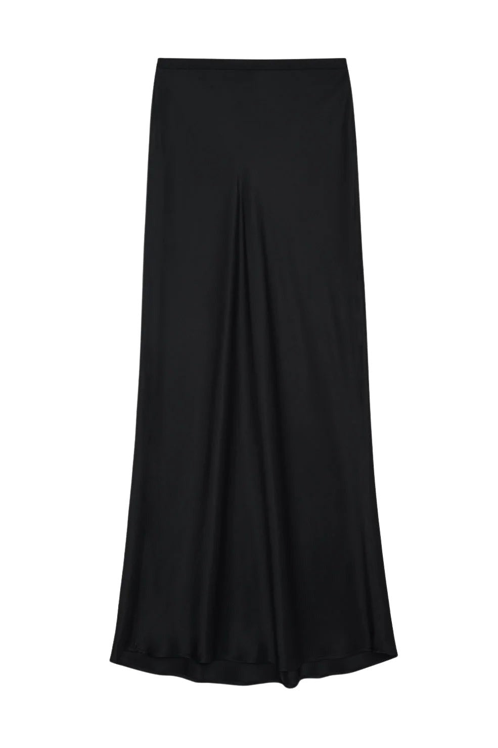18qty NEW / BAR SILK MAXI SKIRT - BLACK