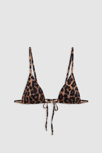 BELLAMY BIKINI TOP - BLACK AND BROWN LEOPARD