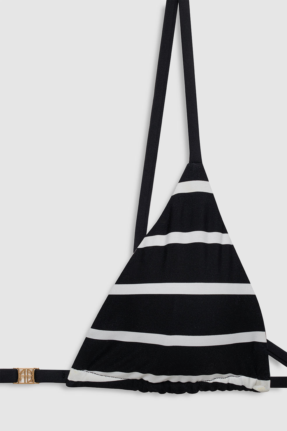 BELLAMY BIKINI TOP - BLACK AND WHITE STRIPE