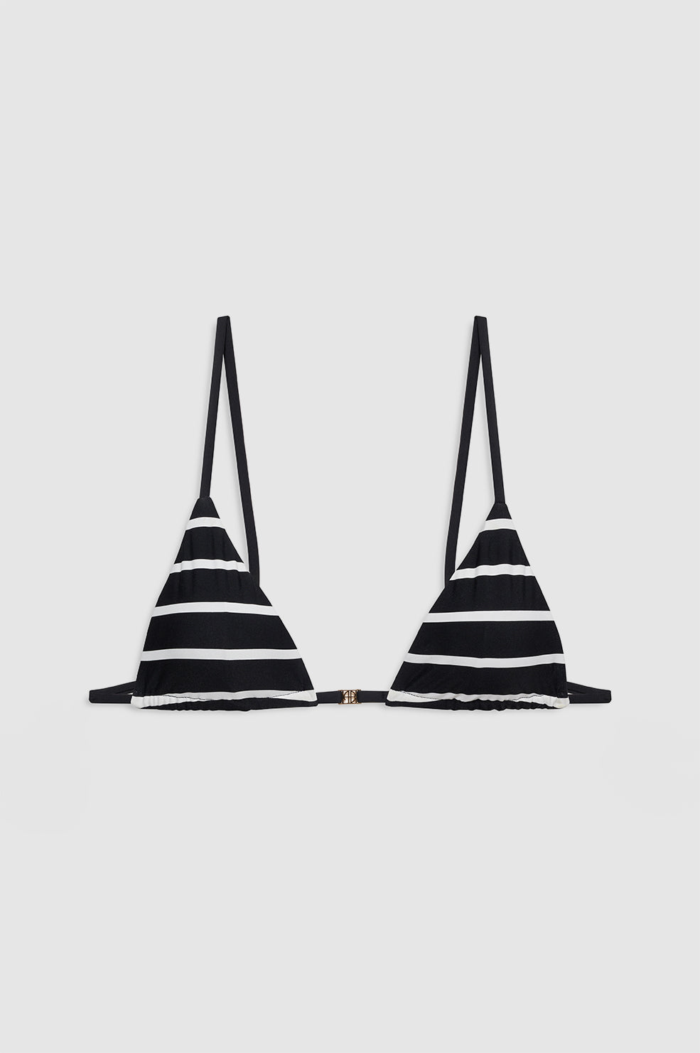 BELLAMY BIKINI TOP - BLACK AND WHITE STRIPE