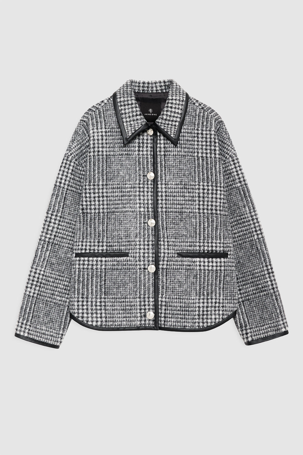 CAMDEN JACKET - BLACK AND GREY CHECK