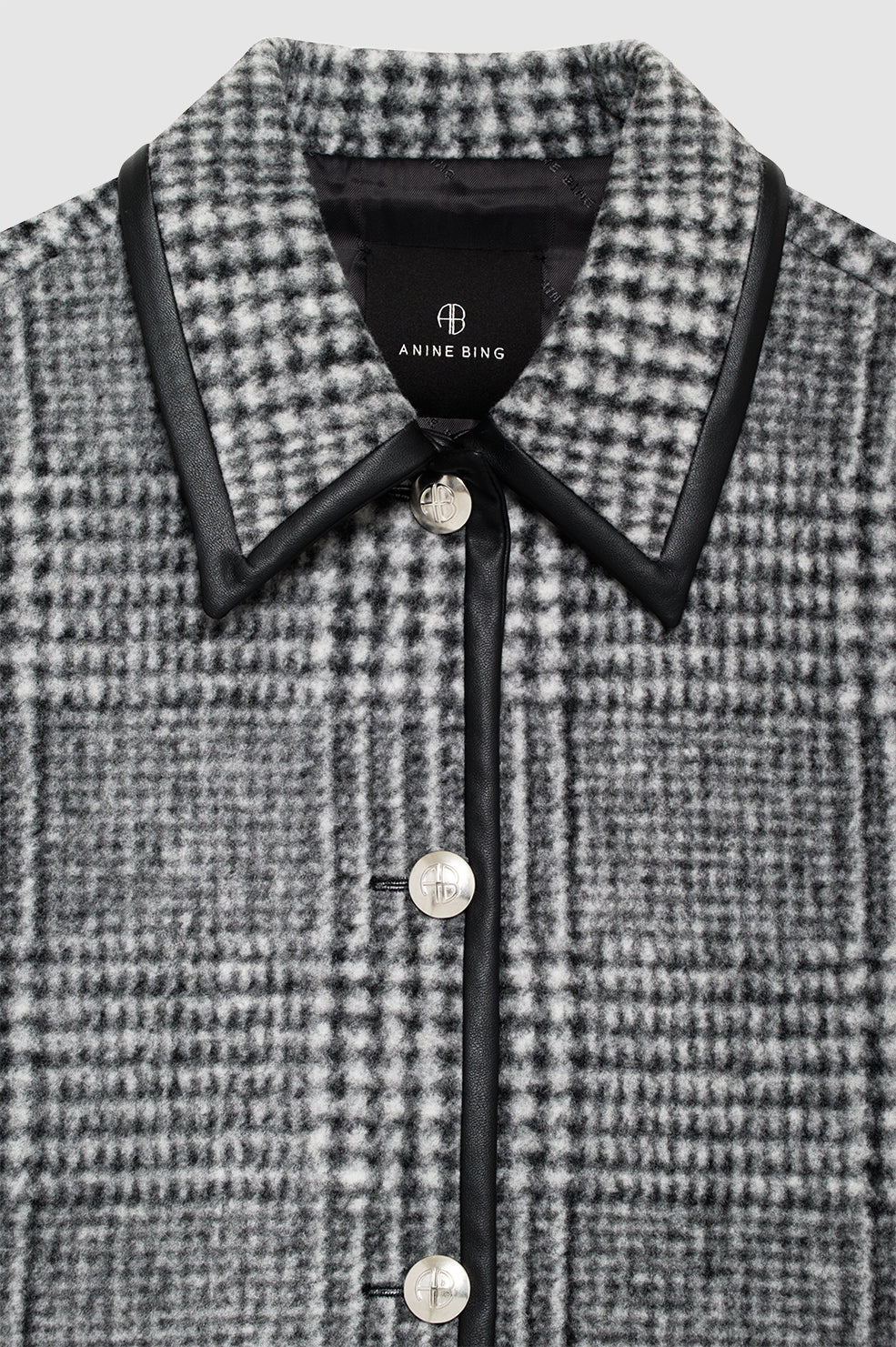 CAMDEN JACKET - BLACK AND GREY CHECK