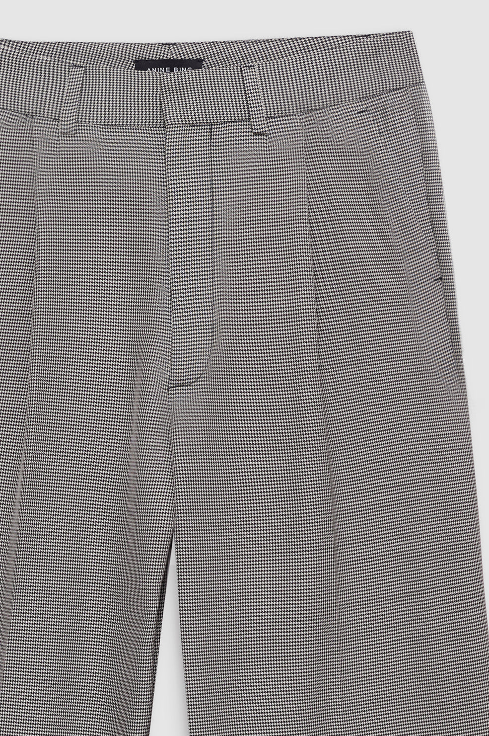 CARRIE PANT - BLACK AND WHITE MINI HOUNDSTOOTH