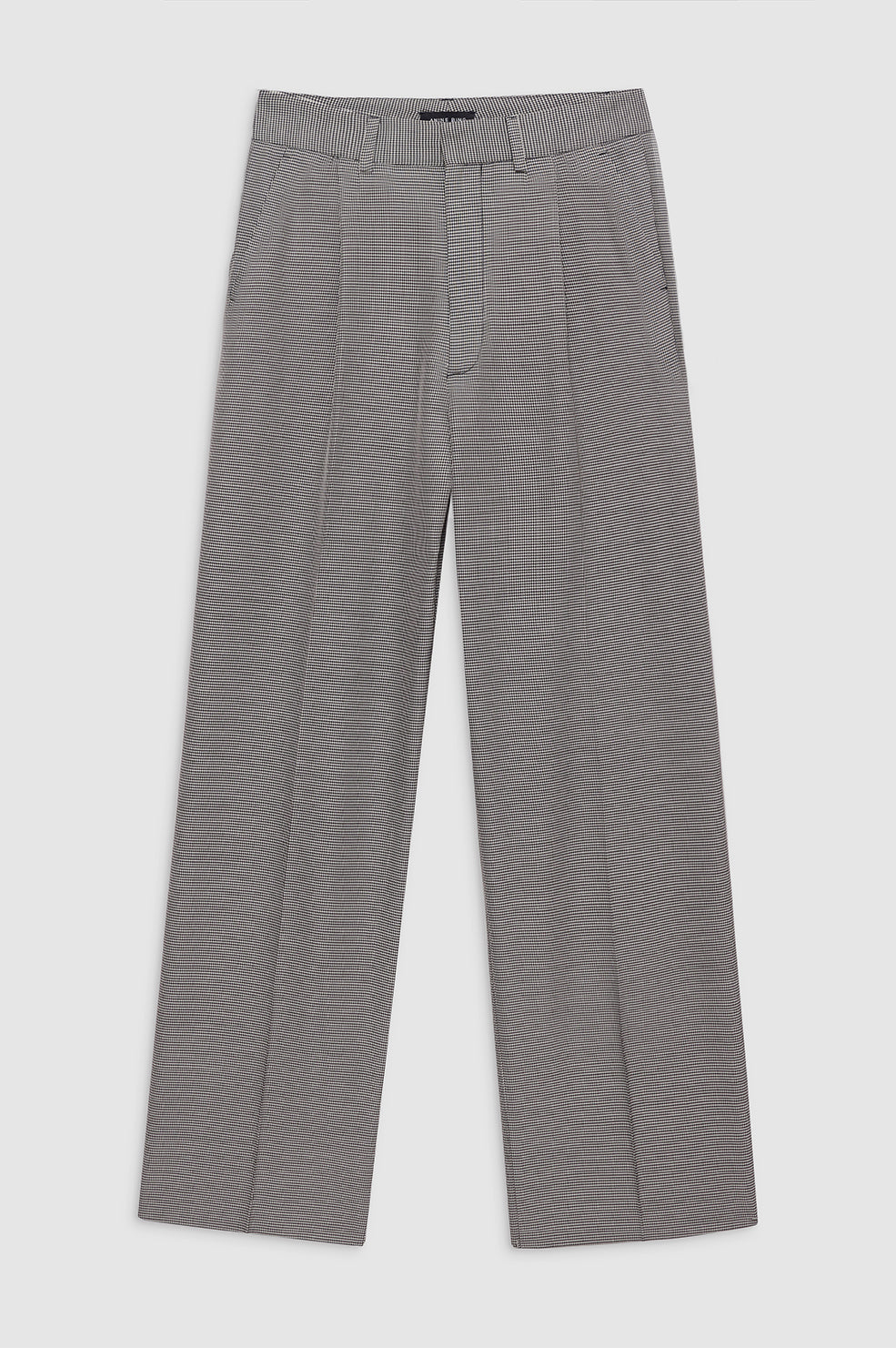 CARRIE PANT - BLACK AND WHITE MINI HOUNDSTOOTH