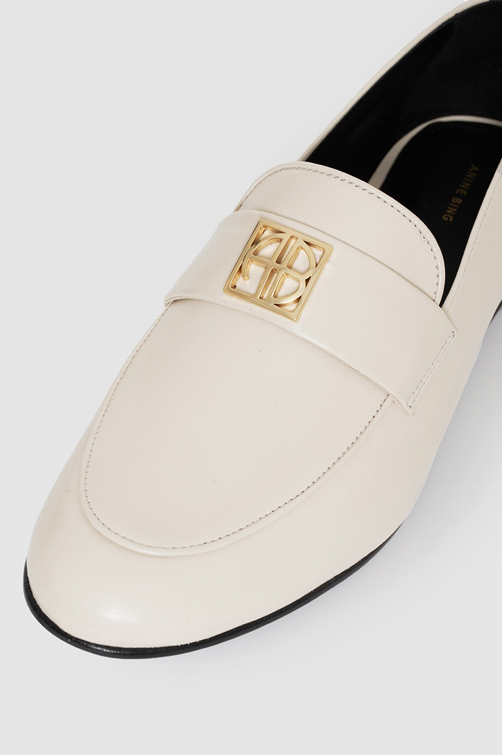 CORRINE LOAFERS - BONE MONOGRAM