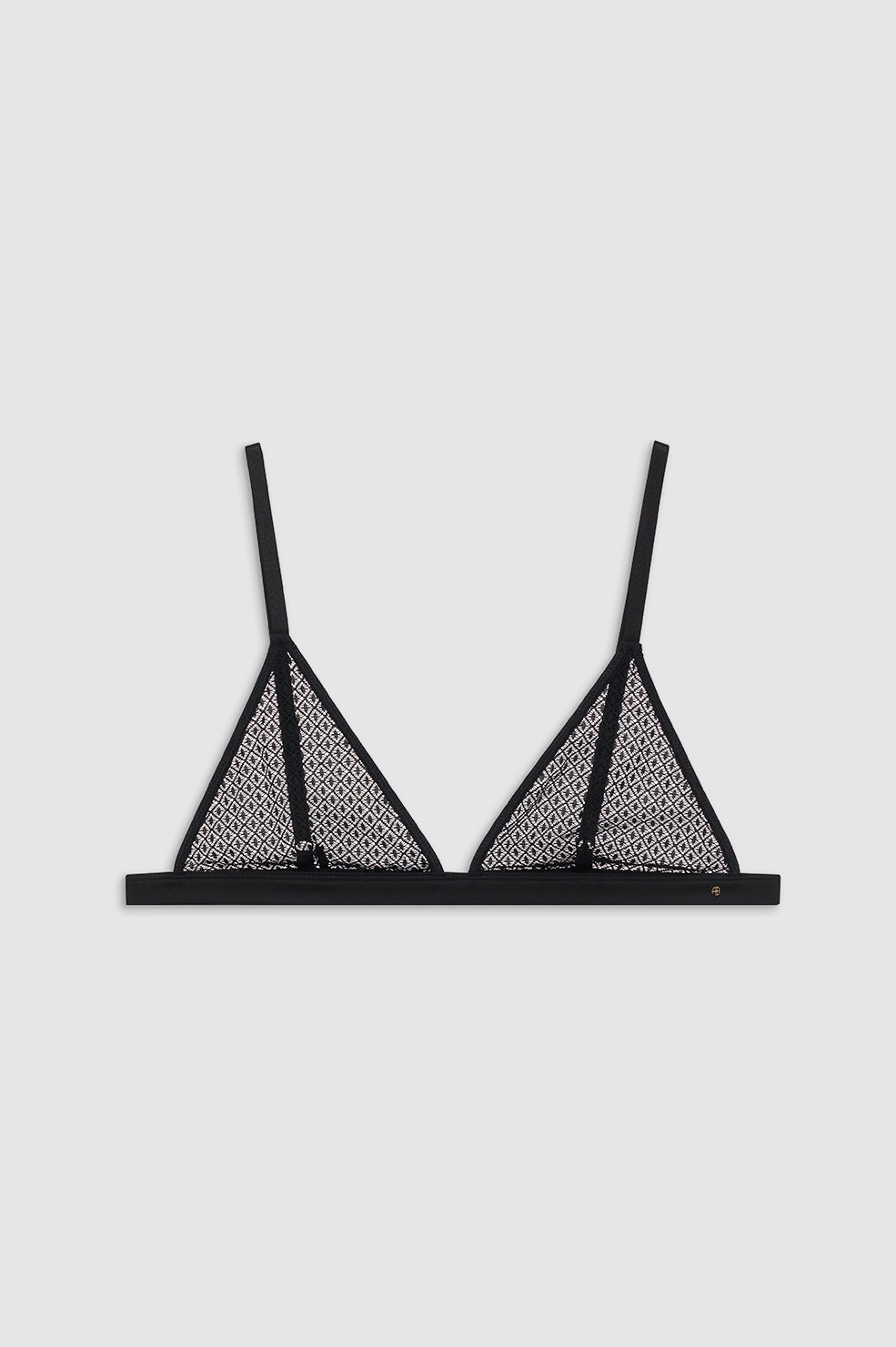 ELDRA BRALETTE - BLACK GEOMETRIC LACE