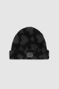 ELIA BEANIE - BLACK AND GREY HEART