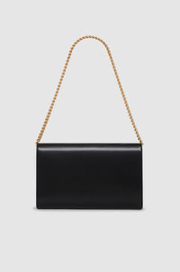 77qty NEW / ELLY CLUTCH - HIGH-SHINE BLACK