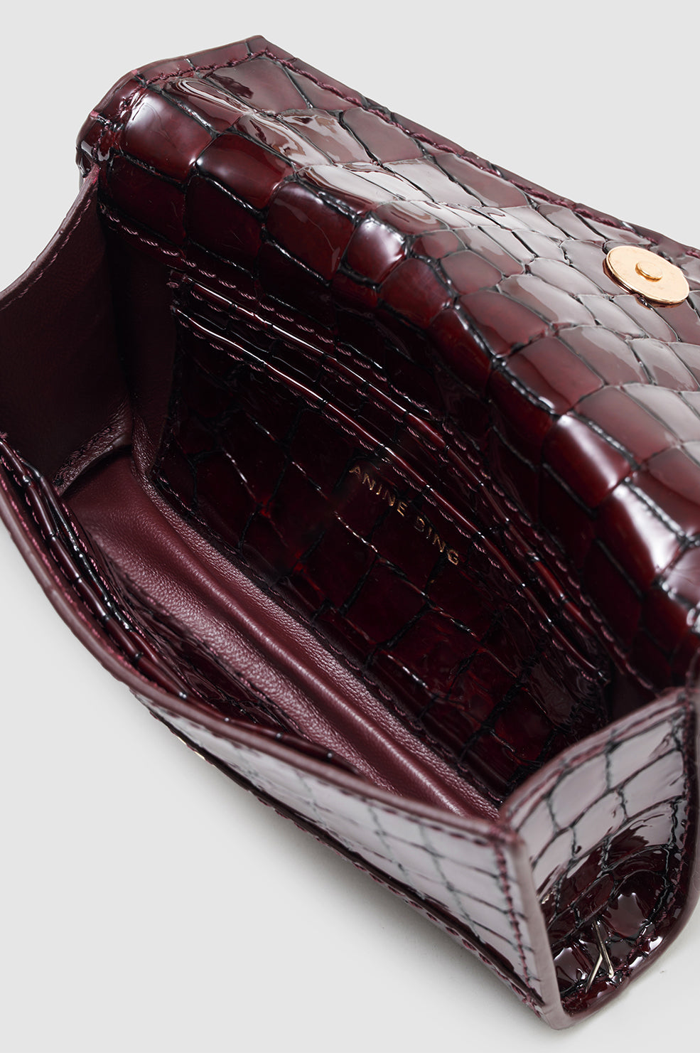 1qty NEW / ELLY WALLET - BURGUNDY EMBOSSED