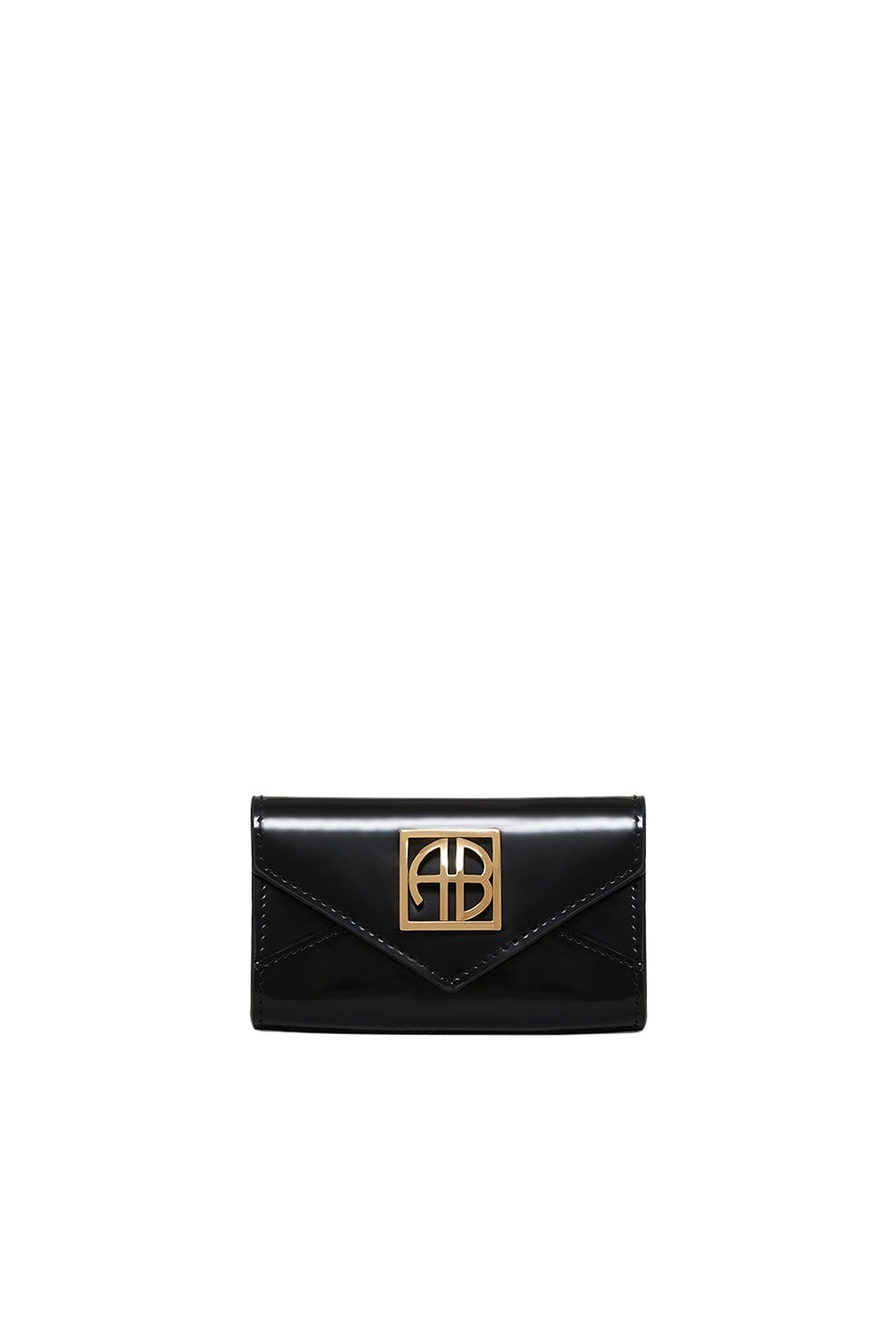 8qty NEW / ELLY WALLET - HIGH-SHINE BLACK