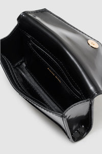 8qty NEW / ELLY WALLET - HIGH-SHINE BLACK